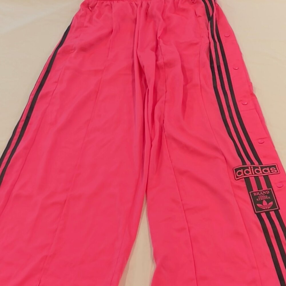 Pink Adidas Snap Pants - L
